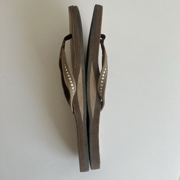 Rainbow Sandals Crystal Collection Single Layer Flip Swarovski Dark Brown XL - Picture 5 of 10